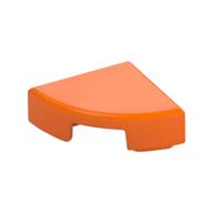 Tile Round 1 x 1 Quarter (Orange)