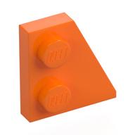 Wedge Plate 2 x 2 Right (Orange)