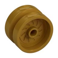 Wheel 18 x 12 with Axle Hole and Stud (Pearl Gold)