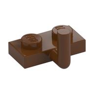 Plate Special 1 x 2 with Bar Up [Horizontal Arm 5mm] (Reddish Brown)