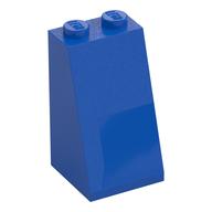 Brick Sloped 75° 2 x 2 x 3 [Solid Studs] (Blue)