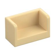 Panel 1 x 2 x 1 with Rounded Corners and 2 Sides (Tan)