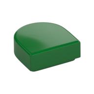 Tile Round 1 x 1 Half Circle (Green)