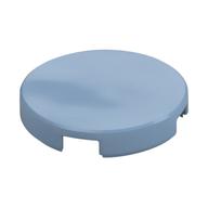 Tile Round 2 x 2 with Bottom Stud Holder (Sand Blue)