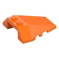Brick Wedged, Sloped 4 x 4 Triple, Stud Notches (Orange)