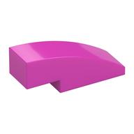 Brick Curved 3 x 1 No Studs (Dark Pink)