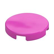 Tile Round 2 x 2 with Bottom Stud Holder (Dark Pink)
