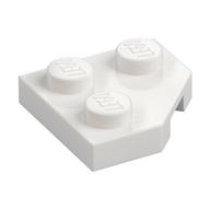 Wedge Plate 2 x 2 Cut Corner (White)