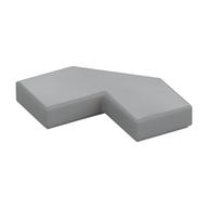 Tile Special 2 x 2 Corner with Cut Corner - Facet (Light Bluish Gray)
