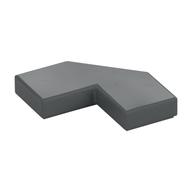 Tile Special 2 x 2 Corner with Cut Corner - Facet (Dark Bluish Gray)