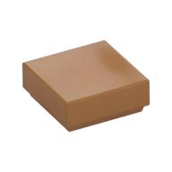 Tile 1 x 1 with Groove (Medium Nougat)
