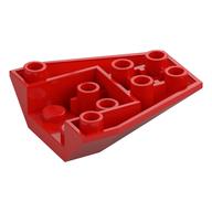 Brick Wedged, Sloped Inverted 4 x 4 Triple [4 Connections between Front Studs] (Red)