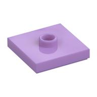 Plate Special 2 x 2 with Groove and Center Stud (Jumper) (Medium Lavender)