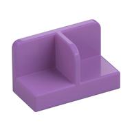 Panel 1 x 2 x 1 with Rounded Corners and Central Divider (Medium Lavender)