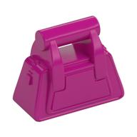 Bag / Handbag / Purse Angular with Zipper [Plain] (Magenta)