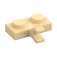 Plate Special 1 x 2 with Clip Horizontal on Side (Tan)