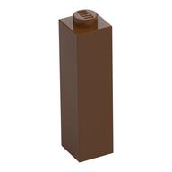 Brick 1 x 1 x 3 (Reddish Brown)