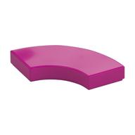 Tile 2 x 2 Curved, Macaroni (Magenta)