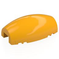 Windscreen 10 x 6 x 3 Bubble Canopy Double Tapered with Square Front Cutout (Bright Light Orange)