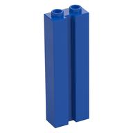 Brick Special 1 x 2 x 5 with Groove (Blue)