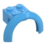 Wheel Arch, Mudguard 4 x 2 1/2 x 2 with 2 x 2 Plate (Medium Blue)