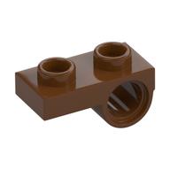 Plate Special 1 x 2 with Pin Hole Underneath (Reddish Brown)
