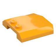 Brick Wedged, Curved Triple 4 x 4 x 2/3, 2 Studs (Bright Light Orange)