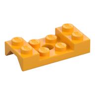 Wheel Arch, Mudguard 2 x 4 Studded with Hole (Bright Light Orange)