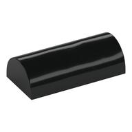 Brick Curved 2 x 4 Double, No Studs, with Groove (Black)