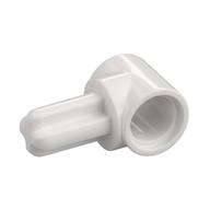 Technic Pin Connector Hub with 1 Axle (White)