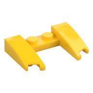 Brick Wedged, Curved 3 x 4 x 2/3 Cutout (Yellow)