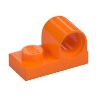 Plate Special 1 x 2 with Pin Hole on Top (Orange)
