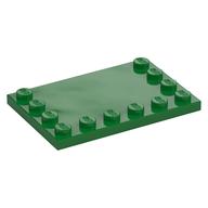 Plate Special 4 x 6, Studs on 3 Edges (Green)