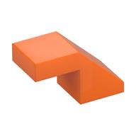 Brick Sloped 45° 2 x 1 with 2/3 Inverted Cutout and no stud (Orange)