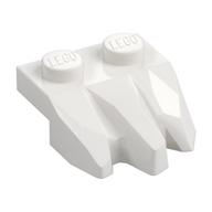 Plate Special 2 x 3 with Rocks (White)