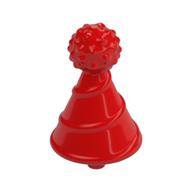 Headwear Accessory Hat with Small Pin, Clown / Party with Pin (Red)