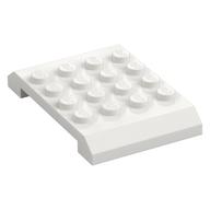 Brick Sloped 4 x 6 x 2/3 Double (White)