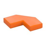 Tile Special 2 x 2 Corner with Cut Corner - Facet (Orange)