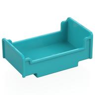 Duplo Bed 3 x 5 x 1 2/3 (Medium Azure)