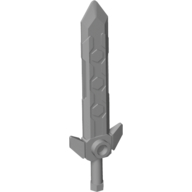 Weapon Sword Long with Angular Crossguard (Light Bluish Gray)