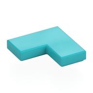 Tile 2 x 2 Corner (Medium Azure)