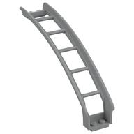 Vehicle Track, Roller Coaster Ramp Large Upper Part, 6 Bricks Elevation (Light Bluish Gray)