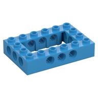 Technic Brick 4 x 6 with 2 x 4 Opening (Dark Azure)