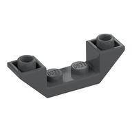 Brick Sloped Inverted 45° 4 x 1 Double with 1 x 2 Recessed (Dark Bluish Gray)