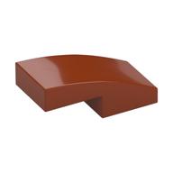 Brick Curved 2 x 1 No Studs [1/2 Bow] (Dark Orange)