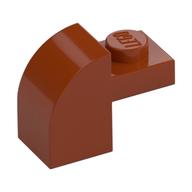 Brick Curved 1 x 2 x 1 1/3 with Curved Top (Dark Orange)