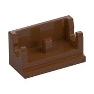 Hinge Brick 1 x 2 Base (Reddish Brown)