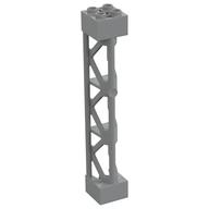 Support 2 x 2 x 10 Girder Triangular Vertical - Type 4 - 3 Posts, 3 Sections (Light Bluish Gray)