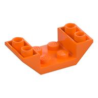 Brick Sloped Inverted 45° 4 x 2 Double with 2 x 2 Recessed (Orange)