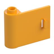 Door 1 x 3 x 2 Left - Open Between Top and Bottom Hinge (Bright Light Orange)
